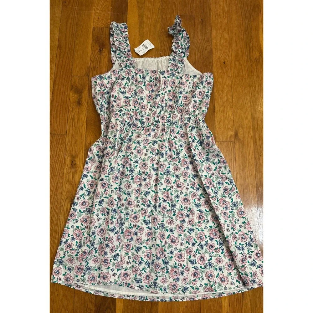 Crewcuts Girls NWT Floral Ruffle Dress Pink Blue Green CG274 Size 14 NWT